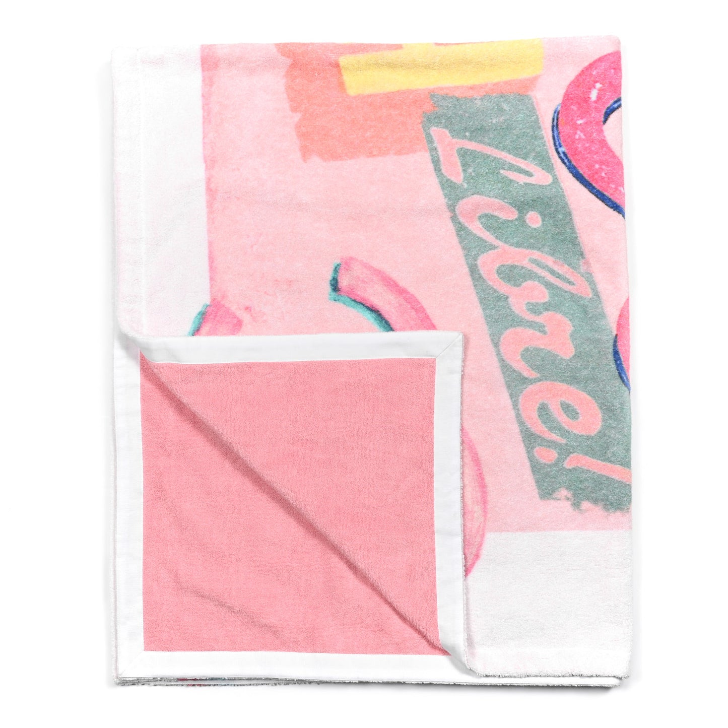 Cotton Coco Cuba Beach Towel Pink