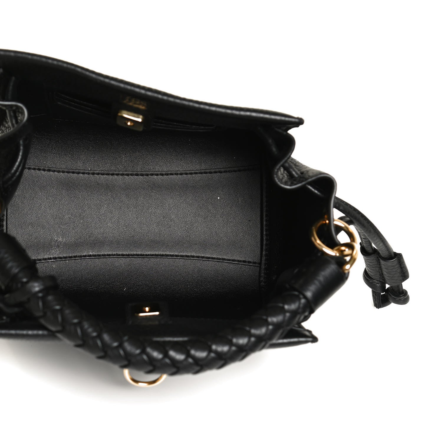 Mulberry Heavy Grain Small Iris Tote Black 5 of 10