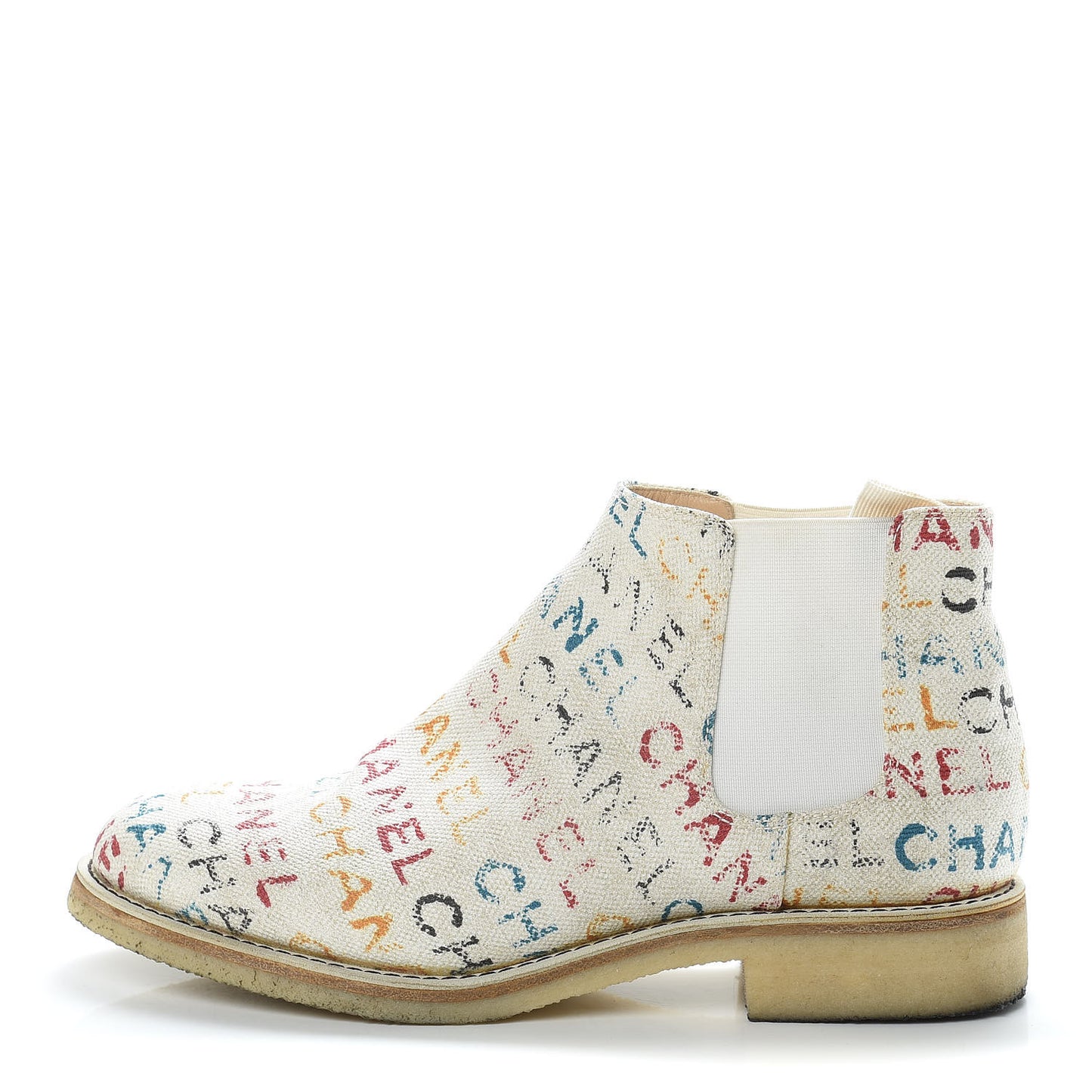 Canvas Logo Short Boots 38.5 Multicolor