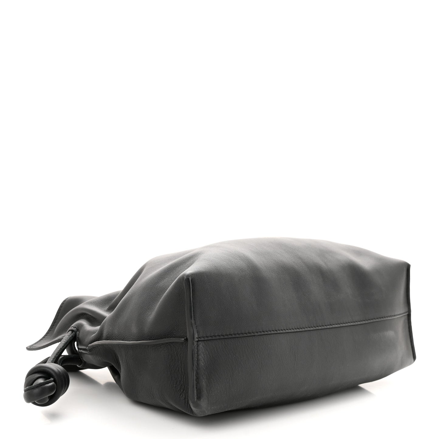 Nappa Flamenco Knot Clutch Black