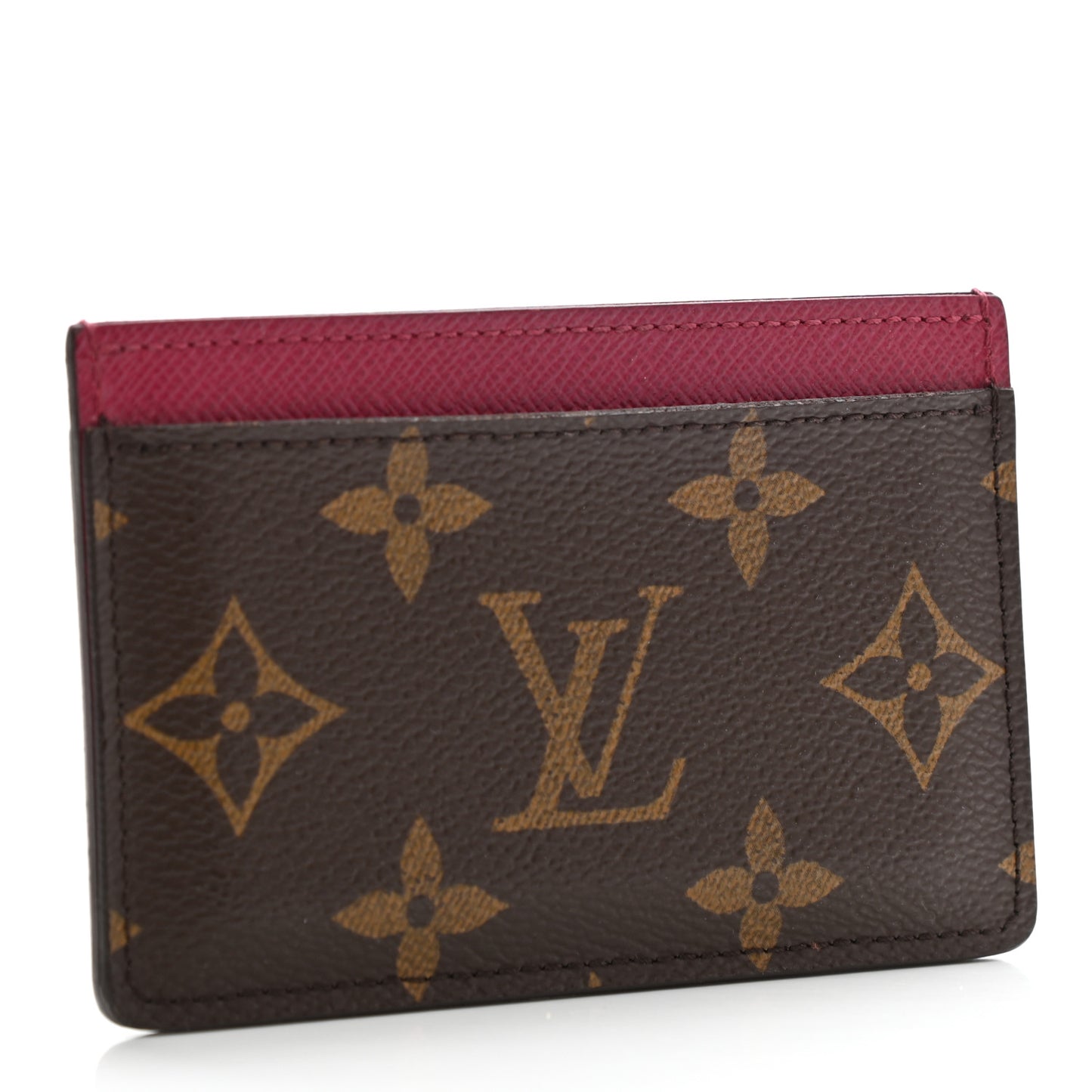 Monogram Card Holder Fuchsia