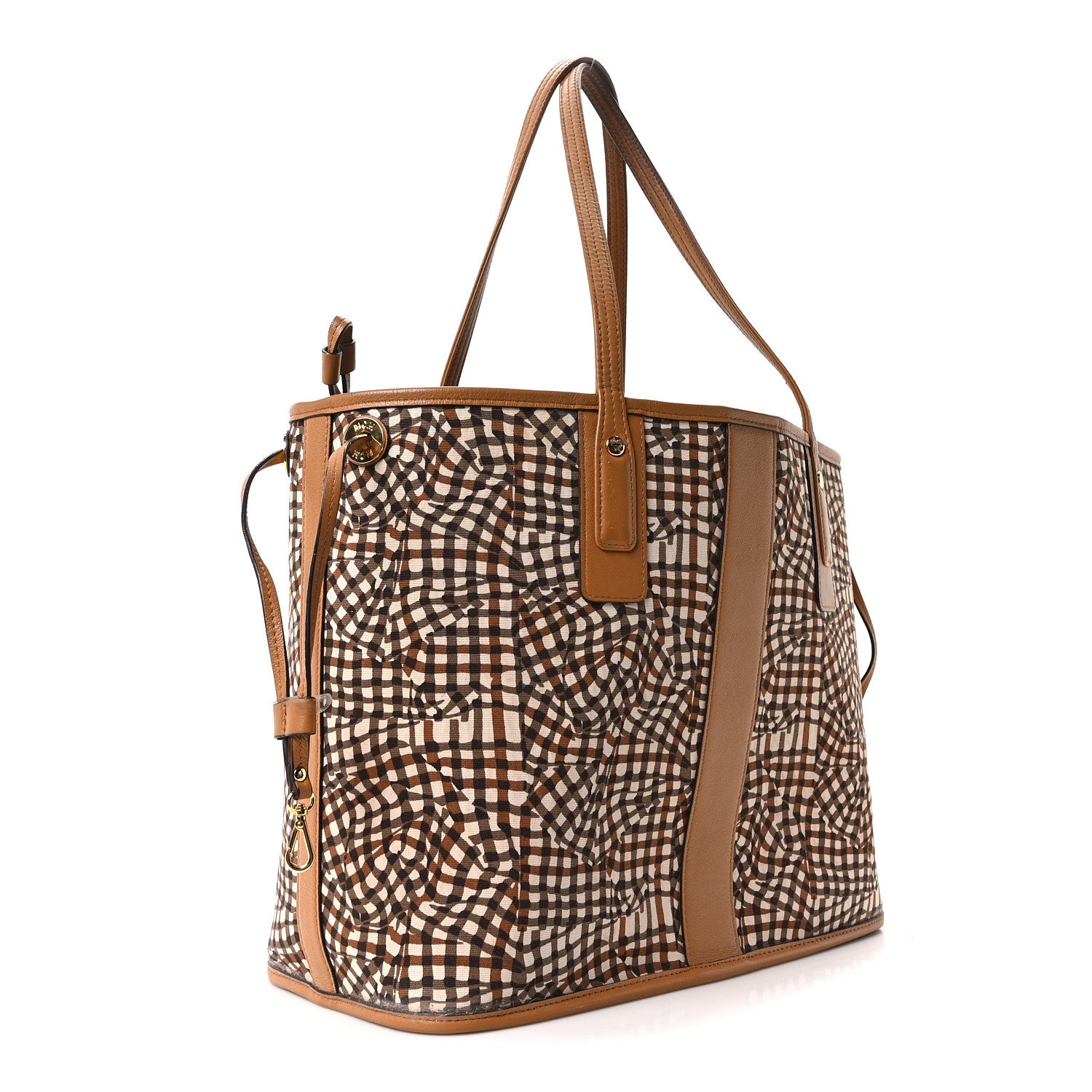 MCM Visetos Medium Liz Reversible Shopper Tote Cognac 11 of 15