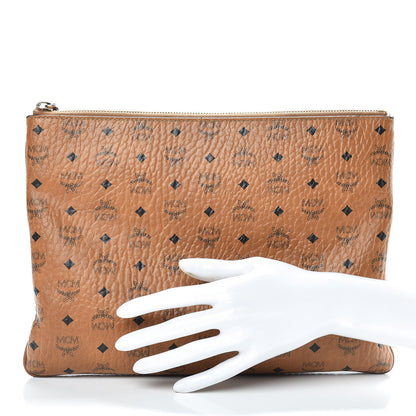 MCM Visetos Original Medium Pouch Cognac 2 of 17