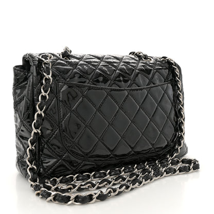Chanel Patent Quilted Jumbo Single Flap Black 3 of 12