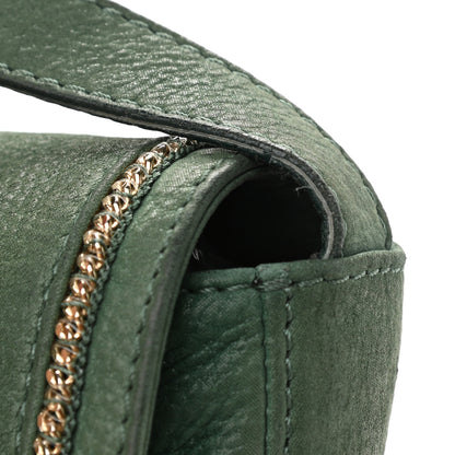 Fendi Metallic Calfskin Crossbody Green 12 of 14