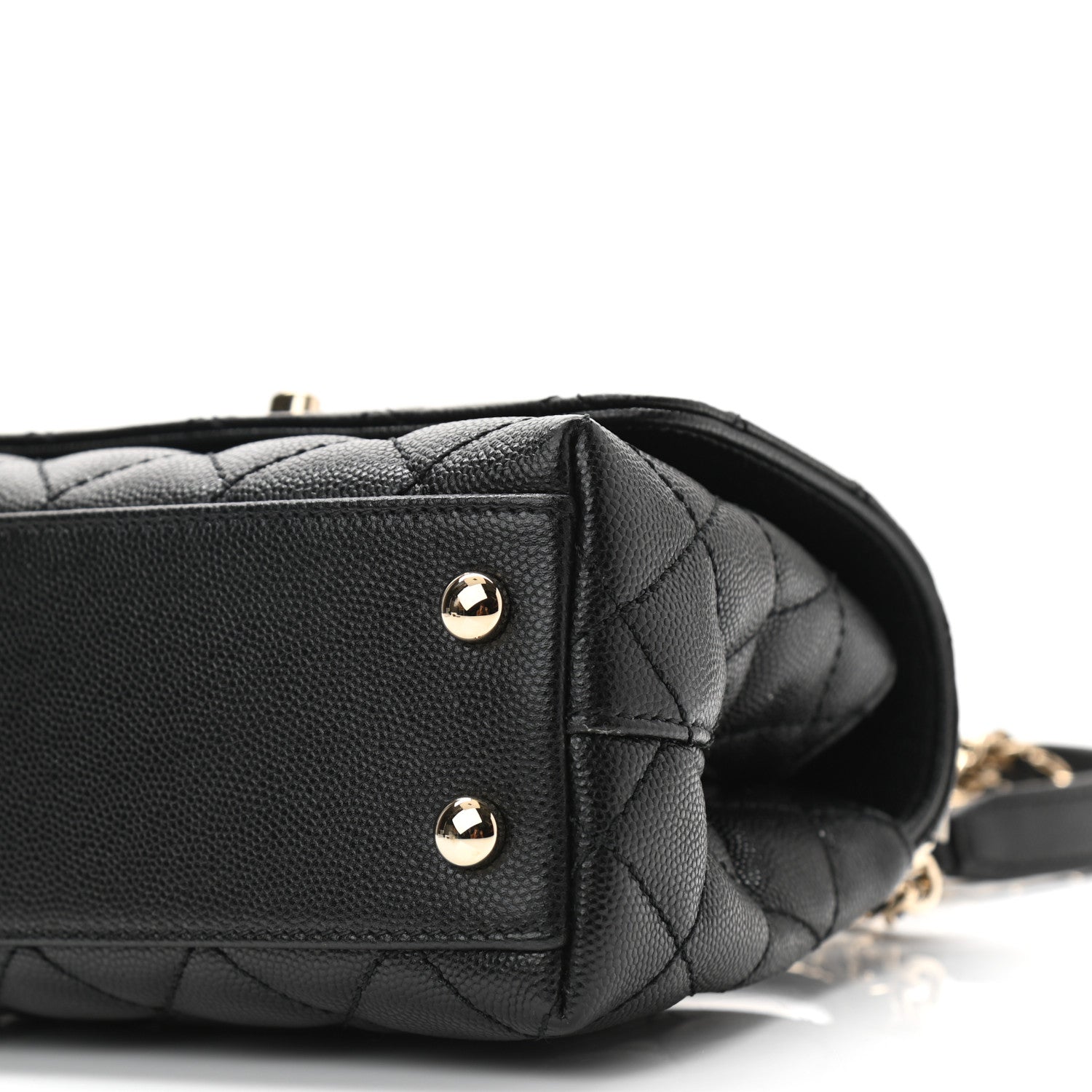 Chanel Caviar Quilted Extra Mini Coco Handle Flap Black 10 of 11
