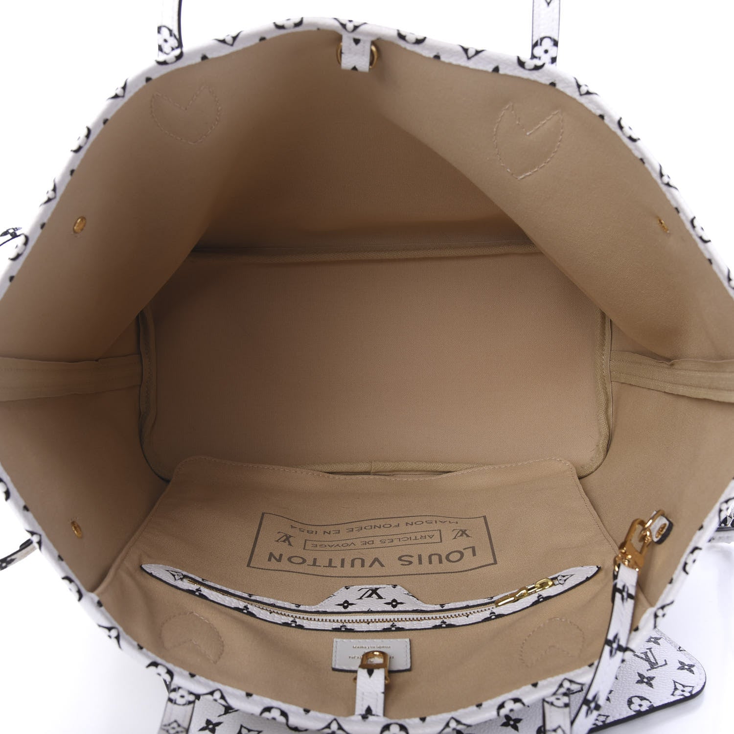 Louis Vuitton Monogram Giant Neverfull MM Kaki 5 of 12