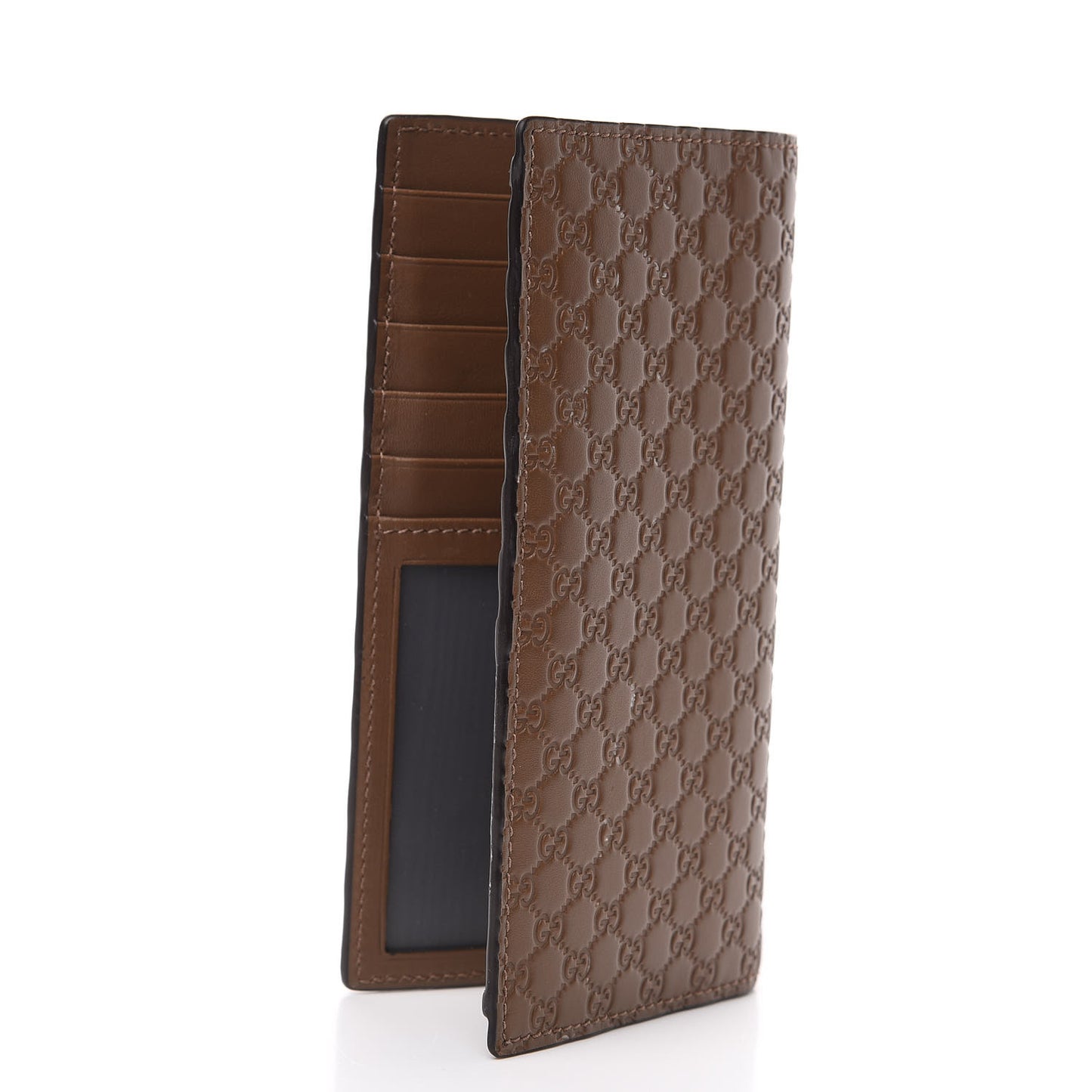 Microguccissima Bi-Fold Organizer Wallet Acero