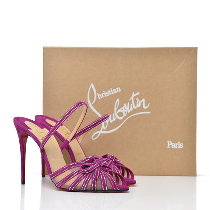 Christian Louboutin Rete Strass Araborda 100 Pumps 40 Richelieu 18 of 18