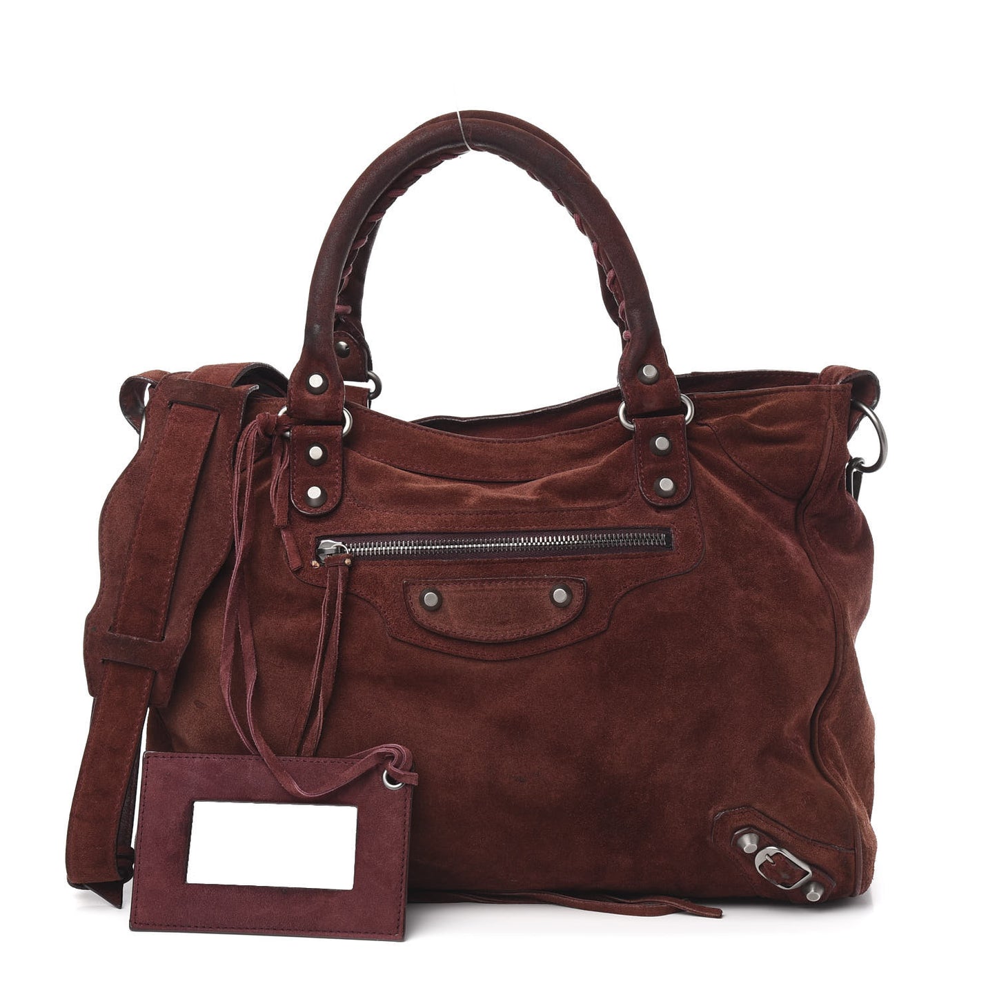 Baby Daim Suede Classic Silver Hardware Velo Brown
