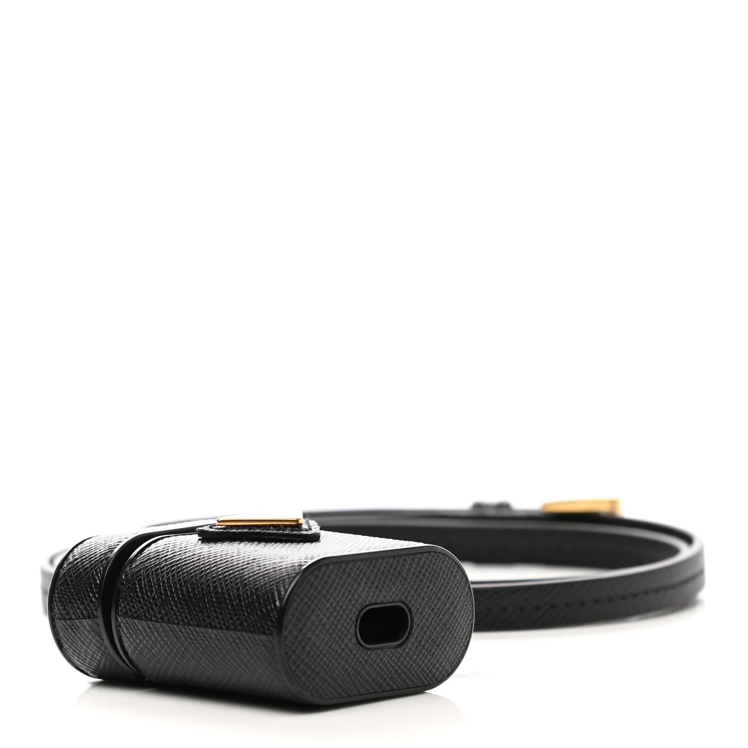 Prada Saffiano Metal iPhone Airpods Case Black 5 of 6