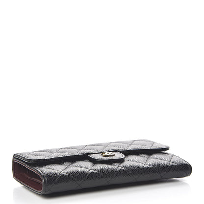 Chanel Caviar Quilted Large Flap Wallet Black 4 of 11
