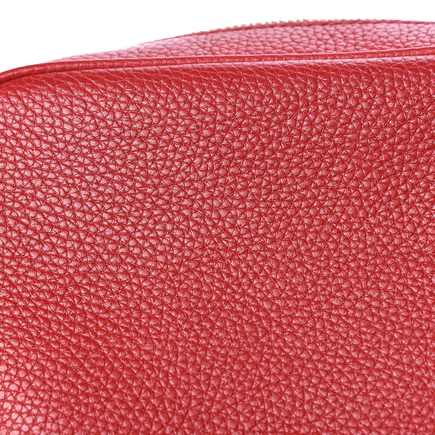 Gucci Pebbled Calfskin Small Soho Disco Bag Vibrant Red 9 of 10