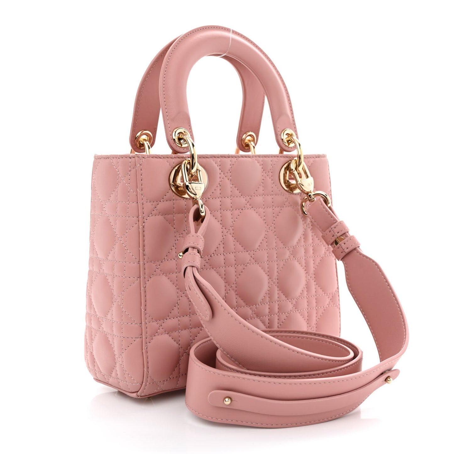 Lambskin Cannage Small My ABC Dior Lady Dior Pink