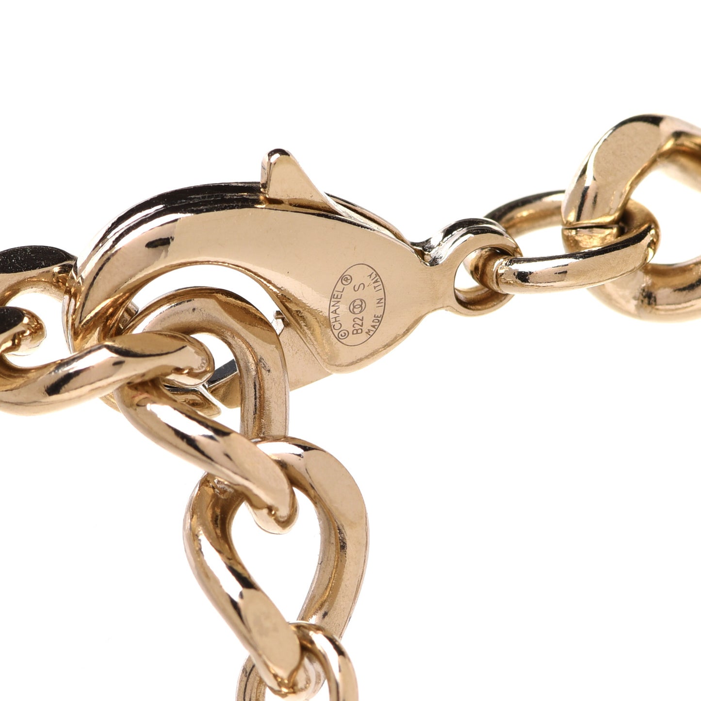 Enamel Metal Logo Choker Necklace Gold White Black
