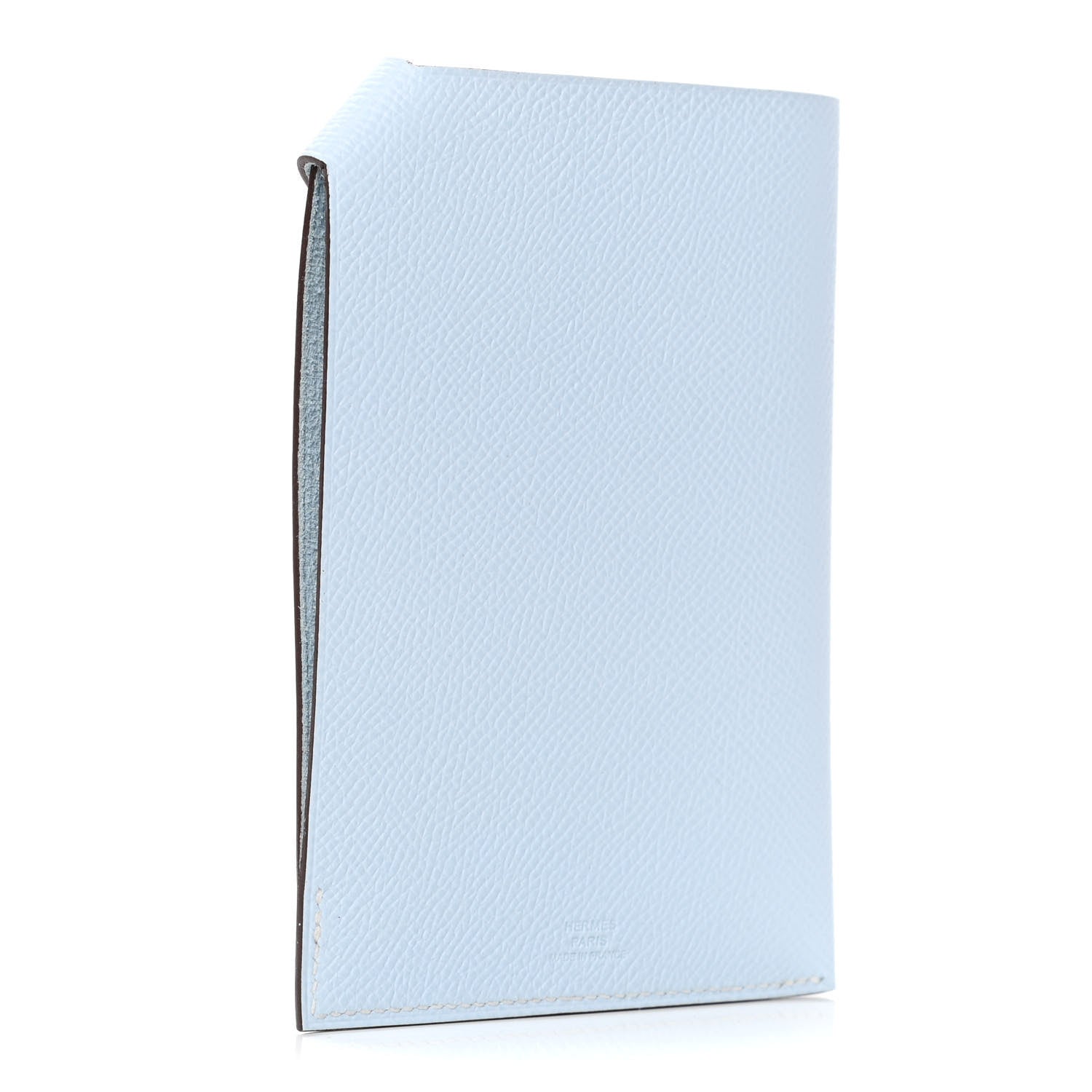 Hermes Epsom Tarmac PM Passport Holder Bleu Brume 2 of 4
