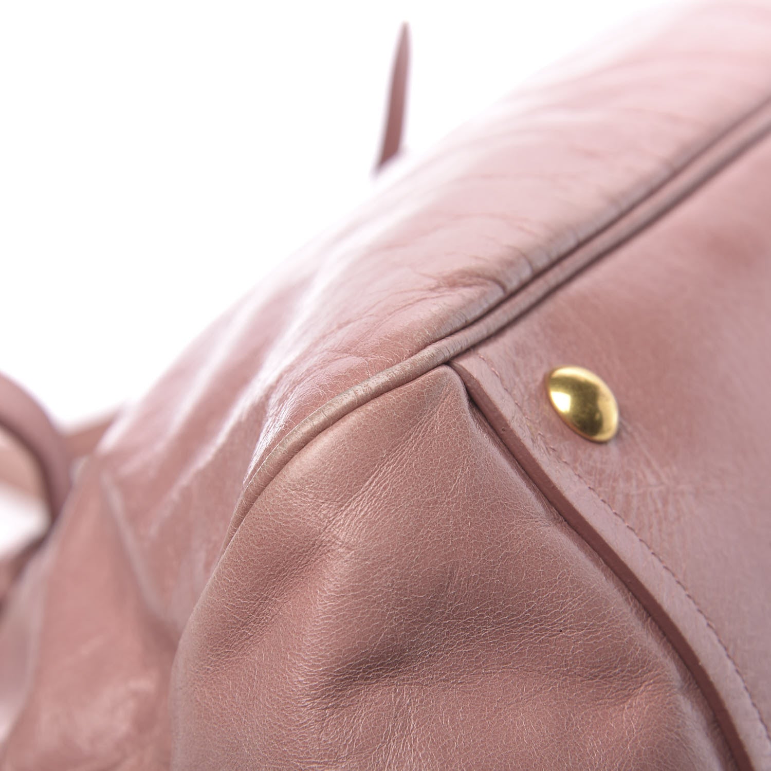 Miu Miu Vitello Shine Bow Tote Mughetto 10 of 12