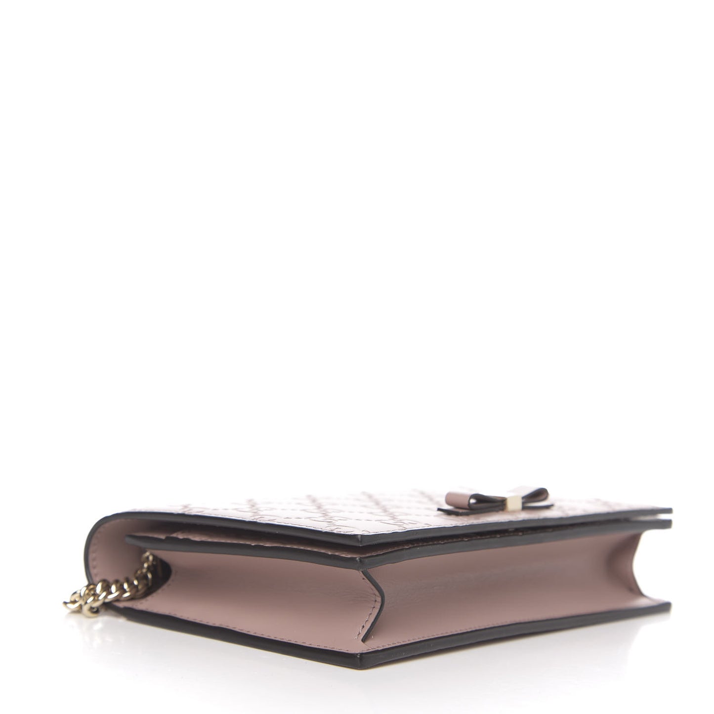 Guccissima Signature Bowy Chain Wallet Dark Cipria