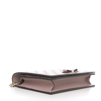 Gucci Guccissima Signature Bowy Chain Wallet Dark Cipria 3 of 8