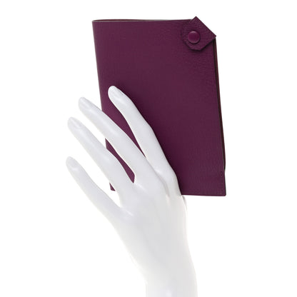Hermes Chamkila Tarmac PM Passport Holder Anemone 2 of 7