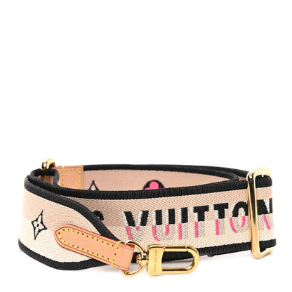 Louis Vuitton Jacquard Speedy Bandouliere 20 Shoulder Strap Black 1 of 3