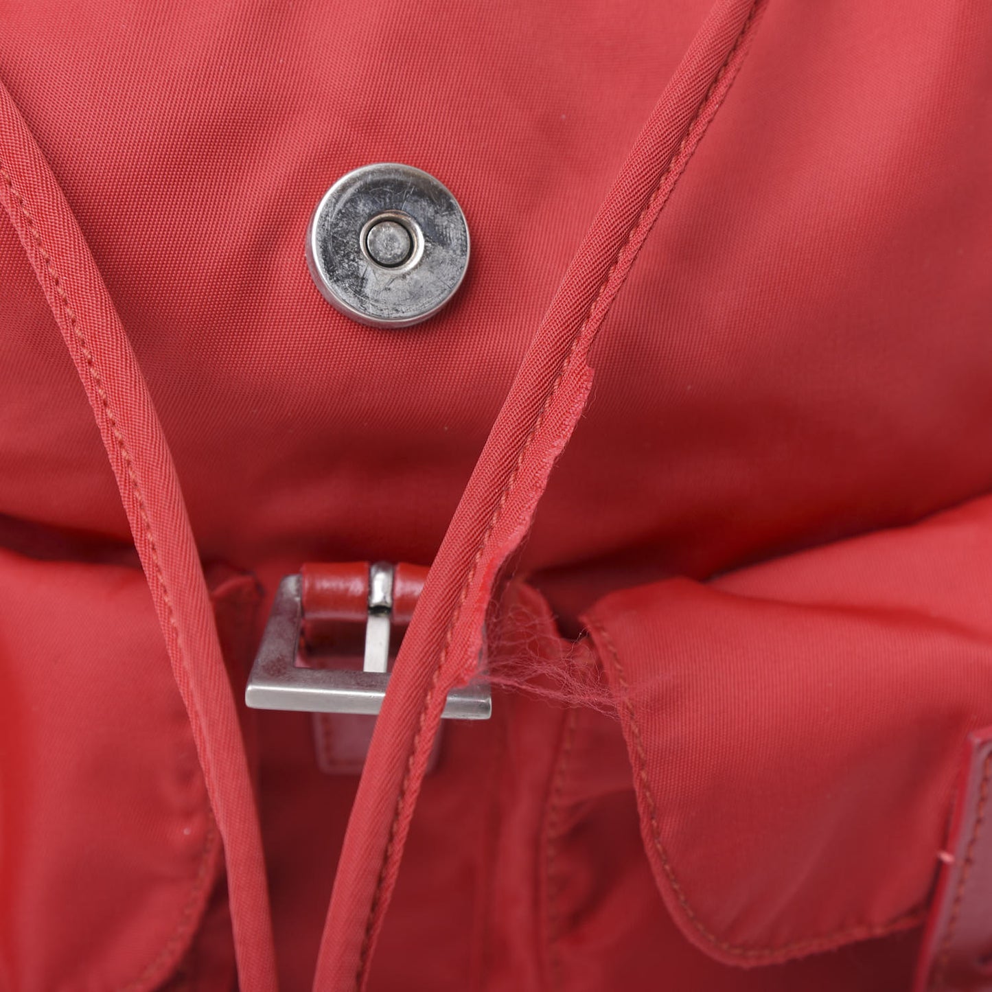 Nylon Vela Small Backpack Rosso