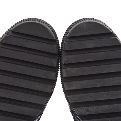 Louis Vuitton Suede Calfskin Monogram Laureate Platform Desert Boots 37 Black 10 of 12