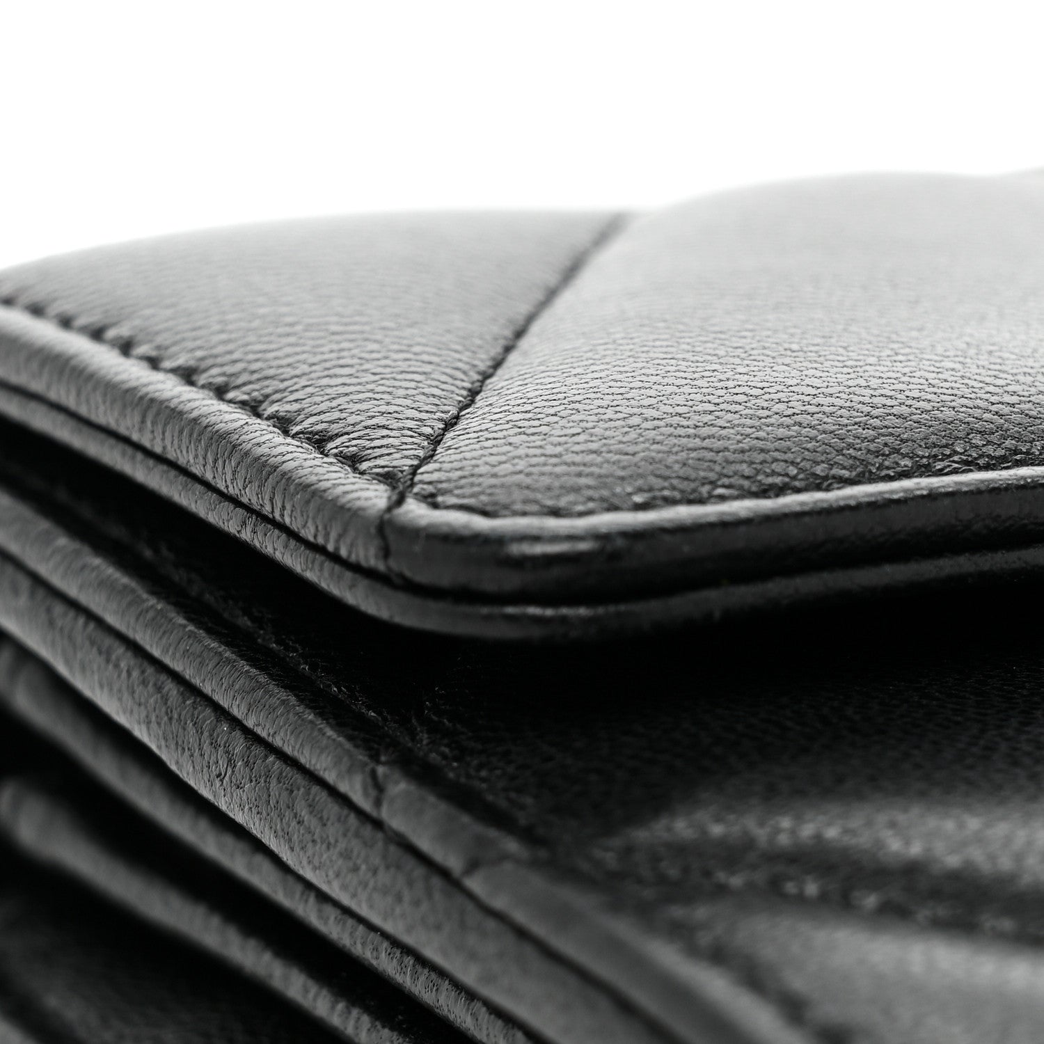Chanel Lambskin Quilted Chanel 19 Flap Wallet Black 14 of 15