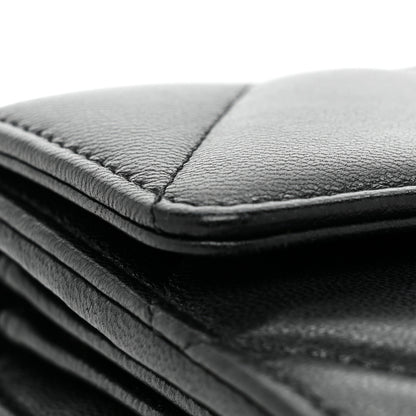 Chanel Lambskin Quilted Chanel 19 Flap Wallet Black 14 of 15