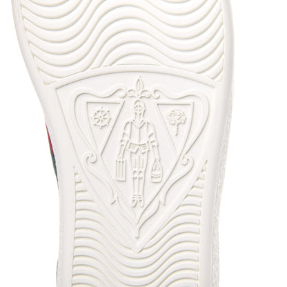Gucci GG Supreme Monogram Strawberry Web Womens Ace Sneakers 35.5 Beige Multicolor Red Green 7 of 10