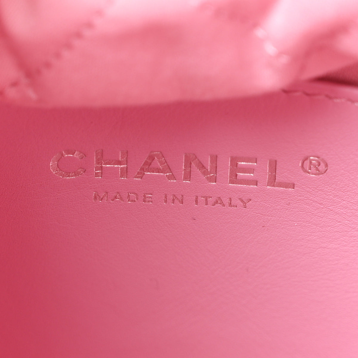 Chanel Metallic Lambskin Lacquered Monochrome Quilted Mini Chanel 22 Pink 6 of 10