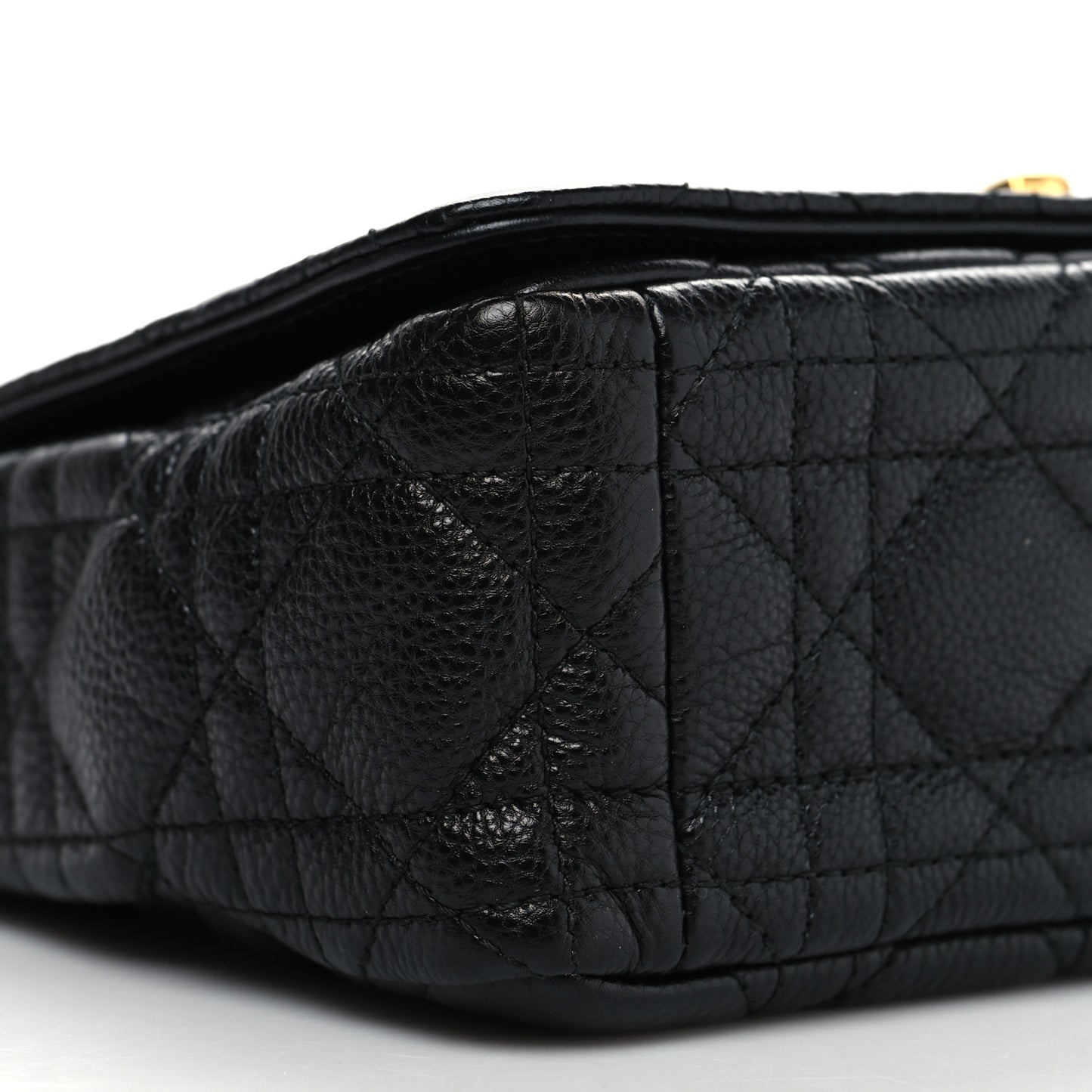 Calfskin Cannage Small Caro Bag Black