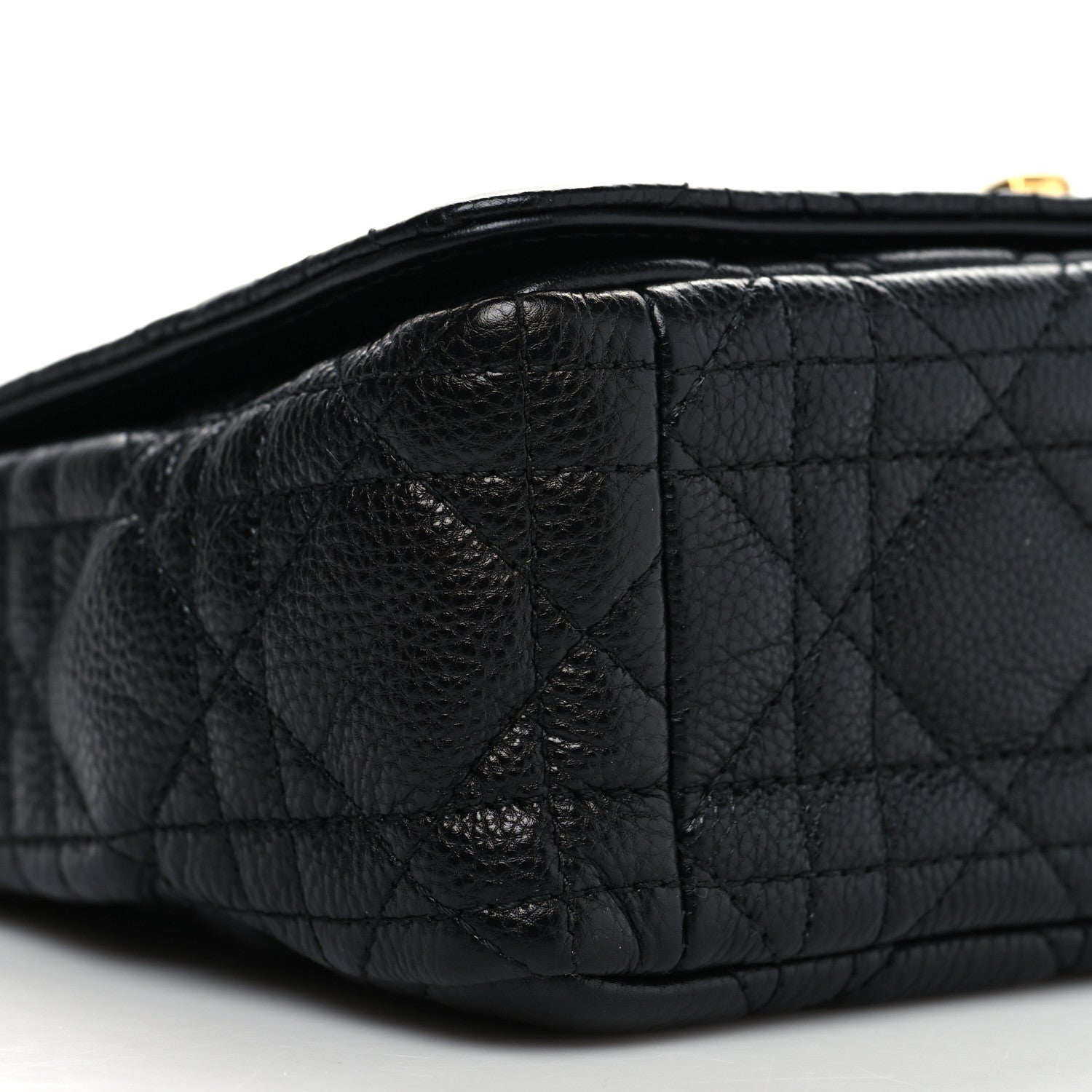 Christian Dior Calfskin Cannage Small Caro Bag Black 9 of 10