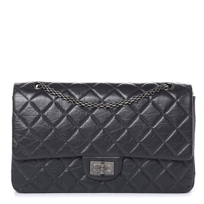 Chanel Aged Calfskin Quilted 2.55 Reissue 227 Flap Grey 1 of 14
