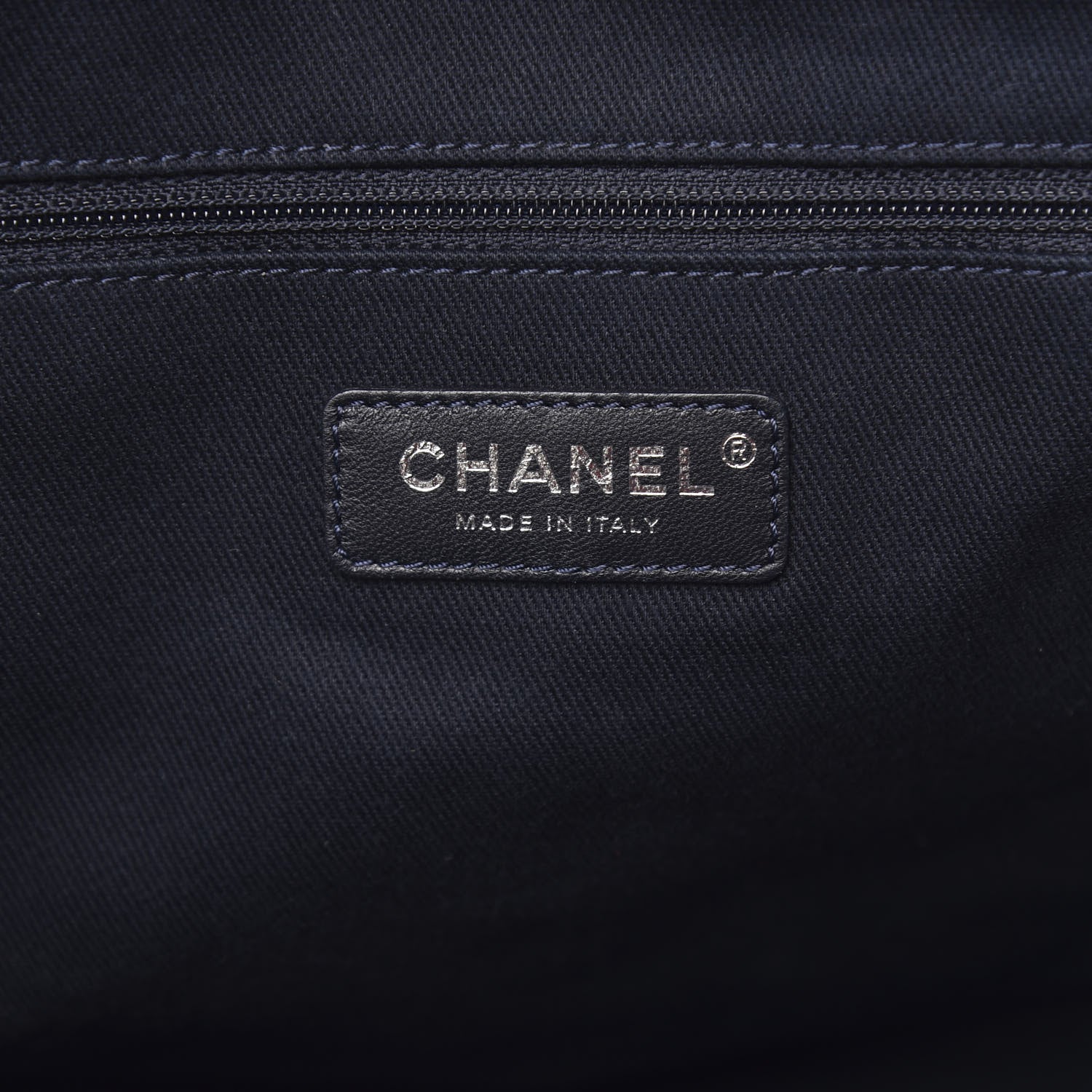 Chanel Denim Medium Deauville Tote Dark Blue 6 of 10