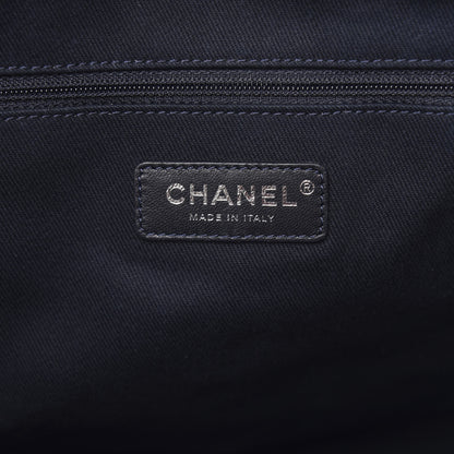 Chanel Denim Medium Deauville Tote Dark Blue 6 of 10