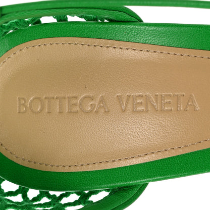 Bottega Veneta Mesh Nappa Stretch Ankle Tie 90mm Sandals 37.5 Grass 8 of 10