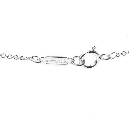 Tiffany Platinum Diamond Small Open Circle Pendant Necklace 4 of 4