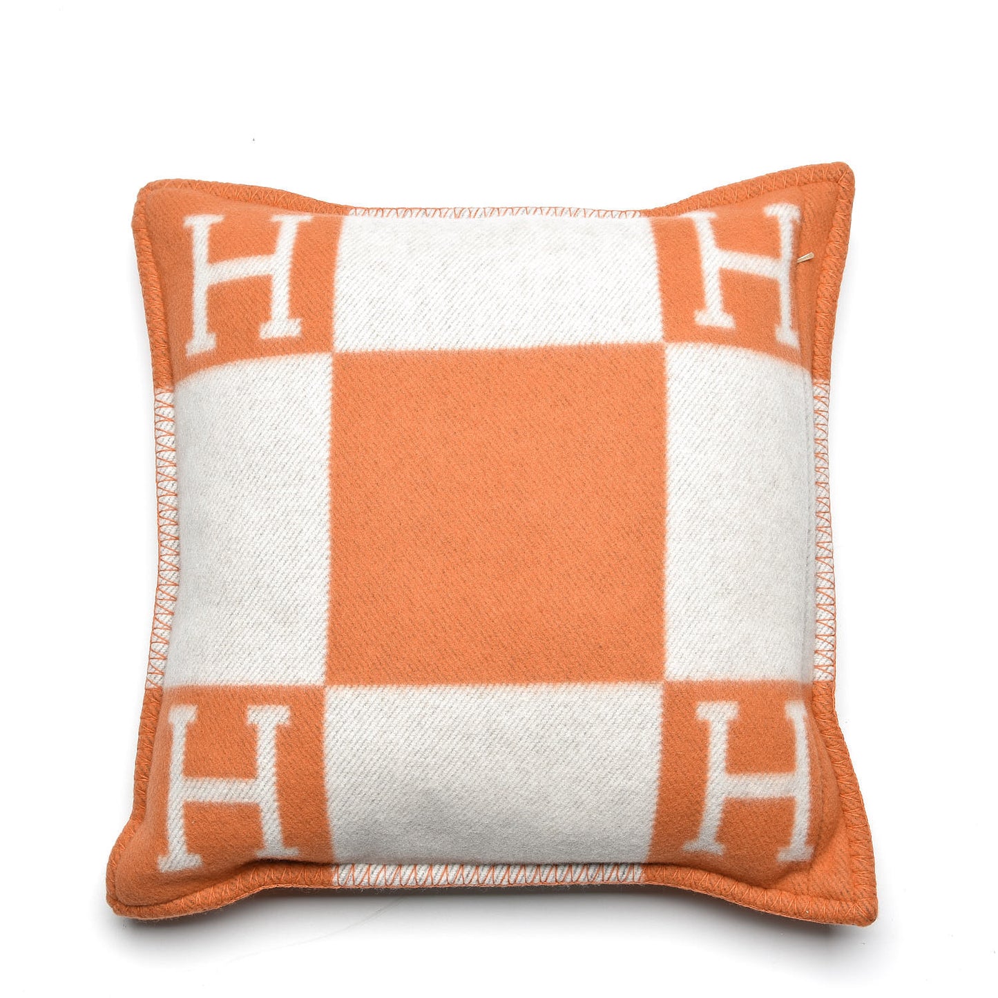 Wool Cashmere Avalon Pillow PM Ecru Potiron