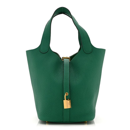 Hermes Taurillon Clemence Picotin Lock 18 PM Menthe 1 of 10