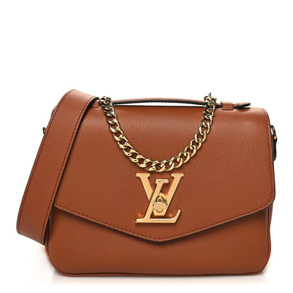 Louis Vuitton Grained Calfskin Lockme Oxford Cognac 1 of 10