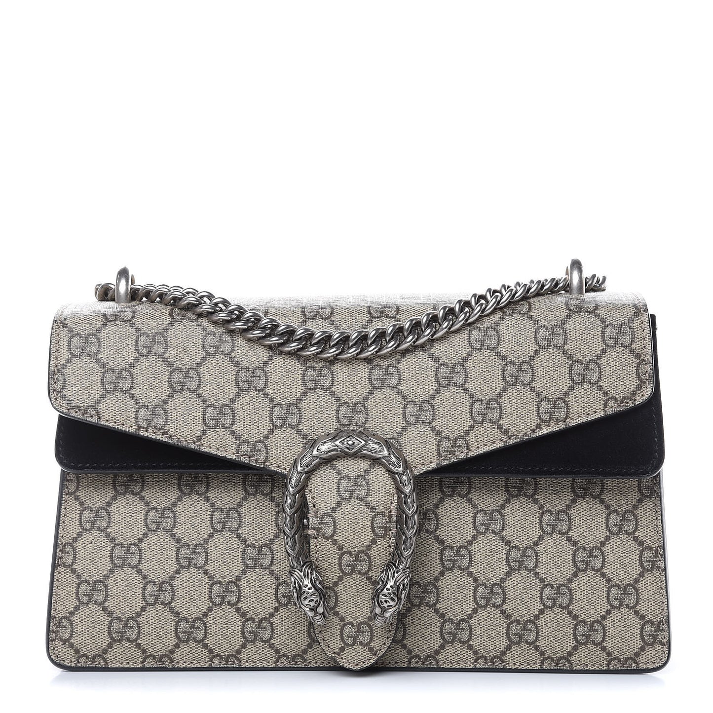 GG Supreme Monogram Small Dionysus Shoulder Bag Black
