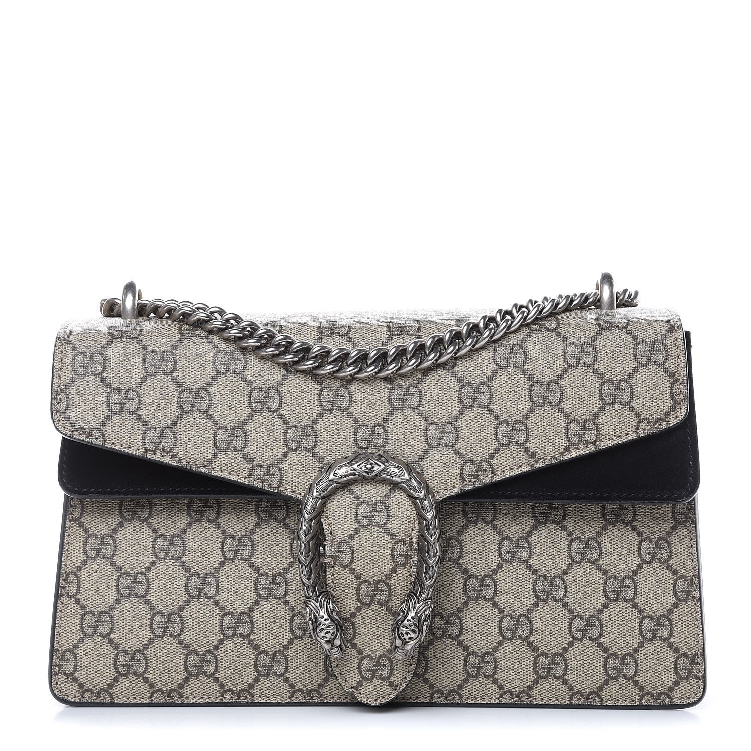 Gucci GG Supreme Monogram Small Dionysus Shoulder Bag Black 1 of 13