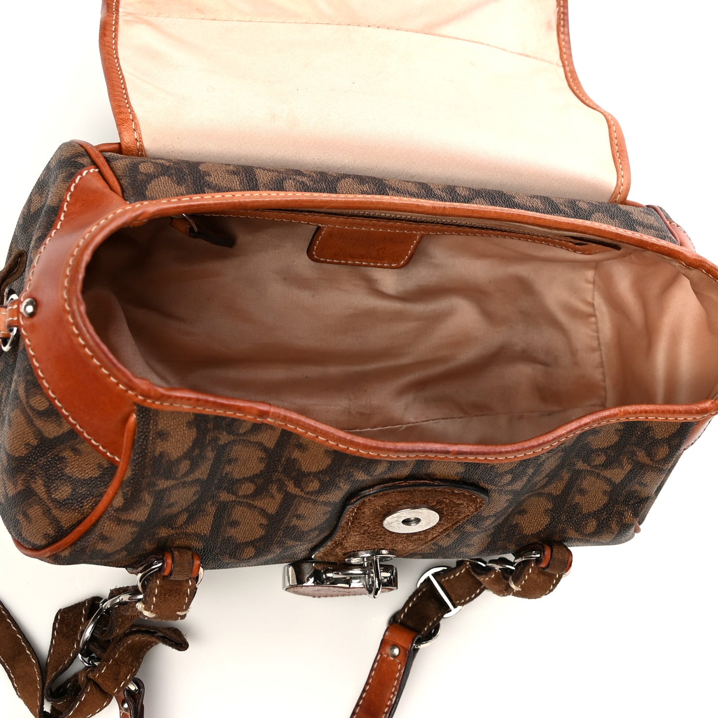 Monogram Romantique Trotter Flap Bag Brown