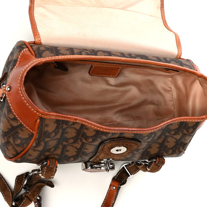 Christian Dior Monogram Romantique Trotter Flap Bag Brown 4 of 6