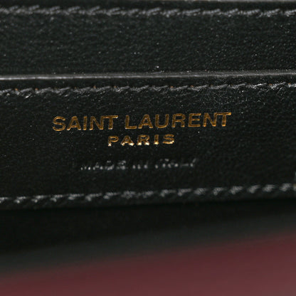 Saint Laurent Grain de Poudre Medium Classic Monogram Cassandra Top Handle Rouge Legion 7 of 14