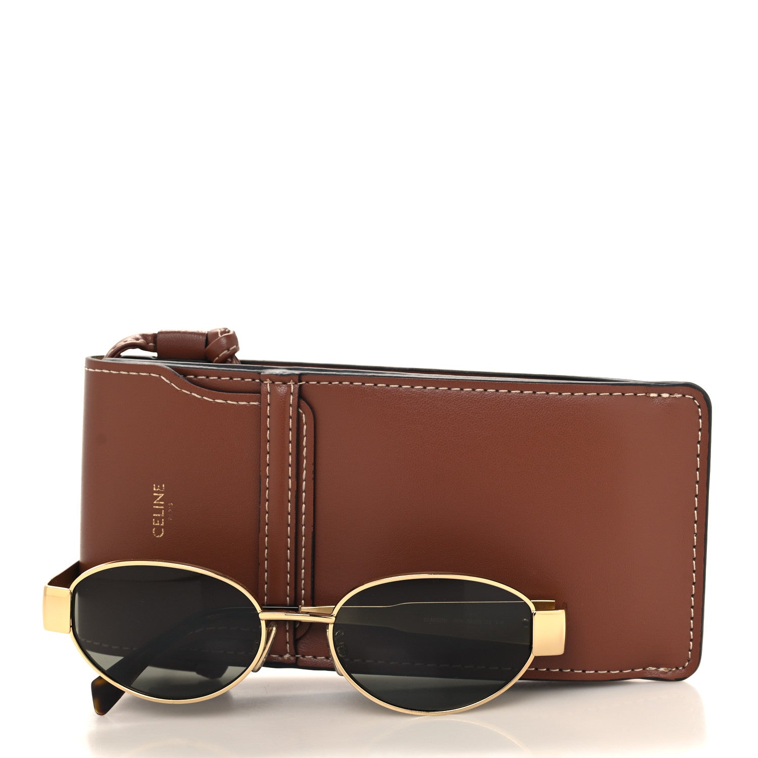 Celine Metal Triomphe 01 Sunglasses CL40235U Gold Green 7 of 7