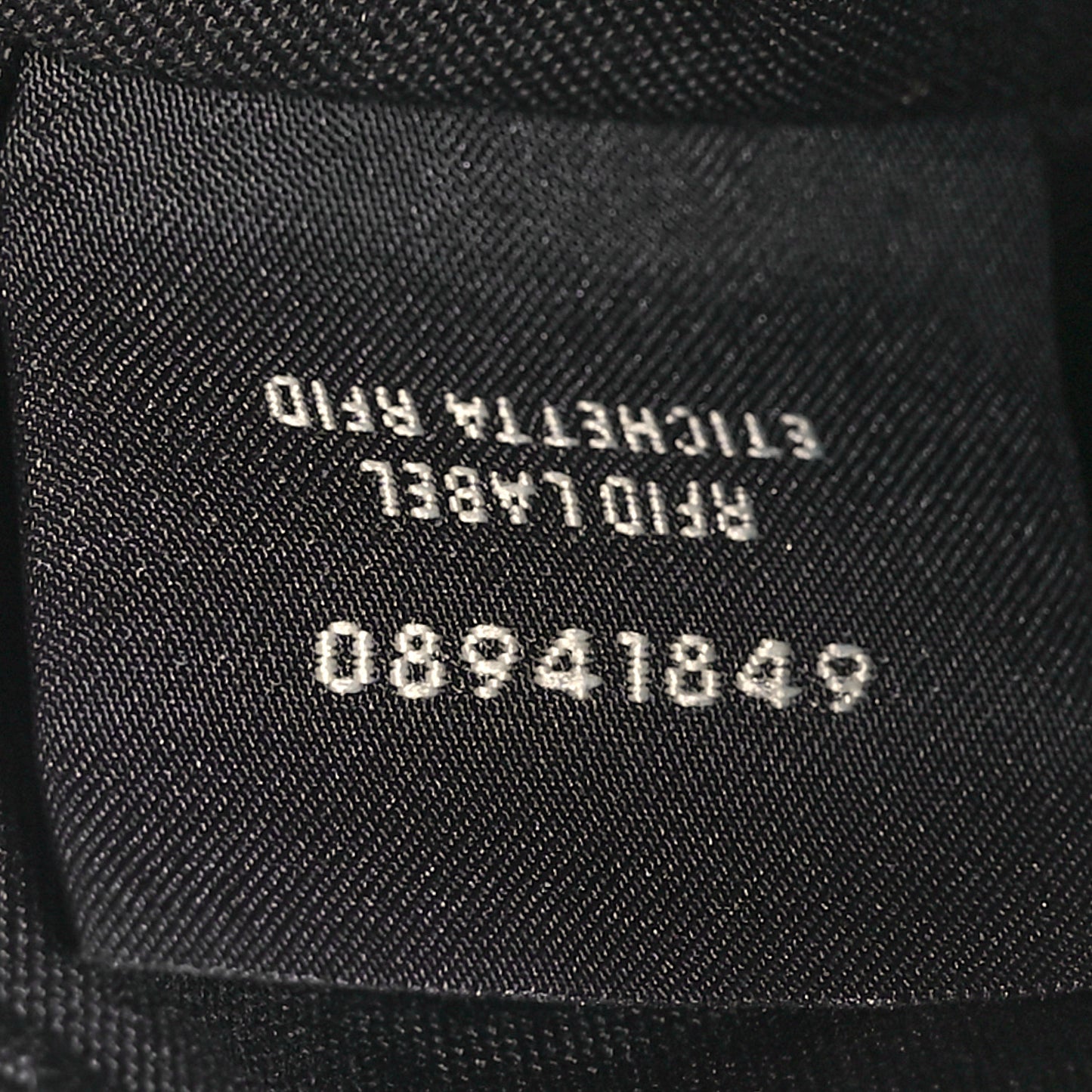 Nappa FF 1974 Embossed Mini Baguette Black