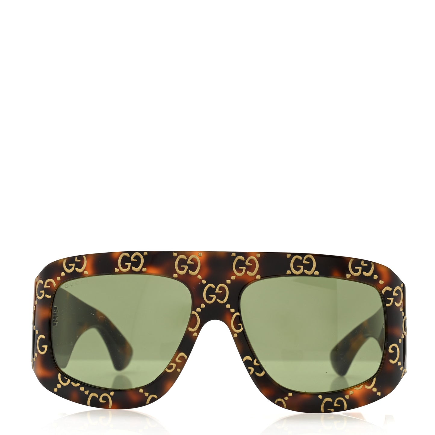 Acetate Monogram Shield Sunglasses GG0983S Havana