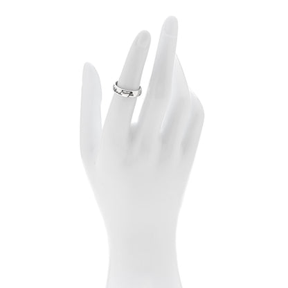 Gucci Sterling Silver Blind for Love Band Ring 50 5.5 2 of 5